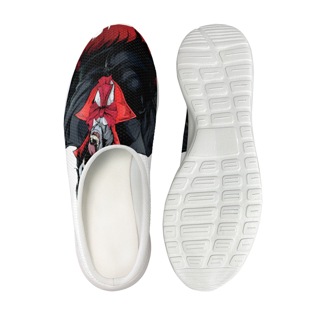 Halloween Evil Vampire Print Mesh Casual Shoes