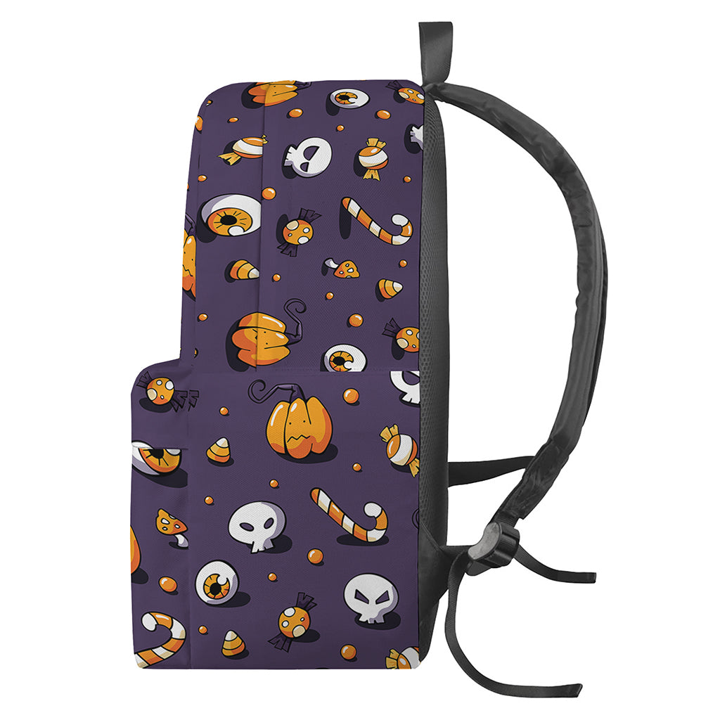 Halloween Eyeball Pattern Print Backpack