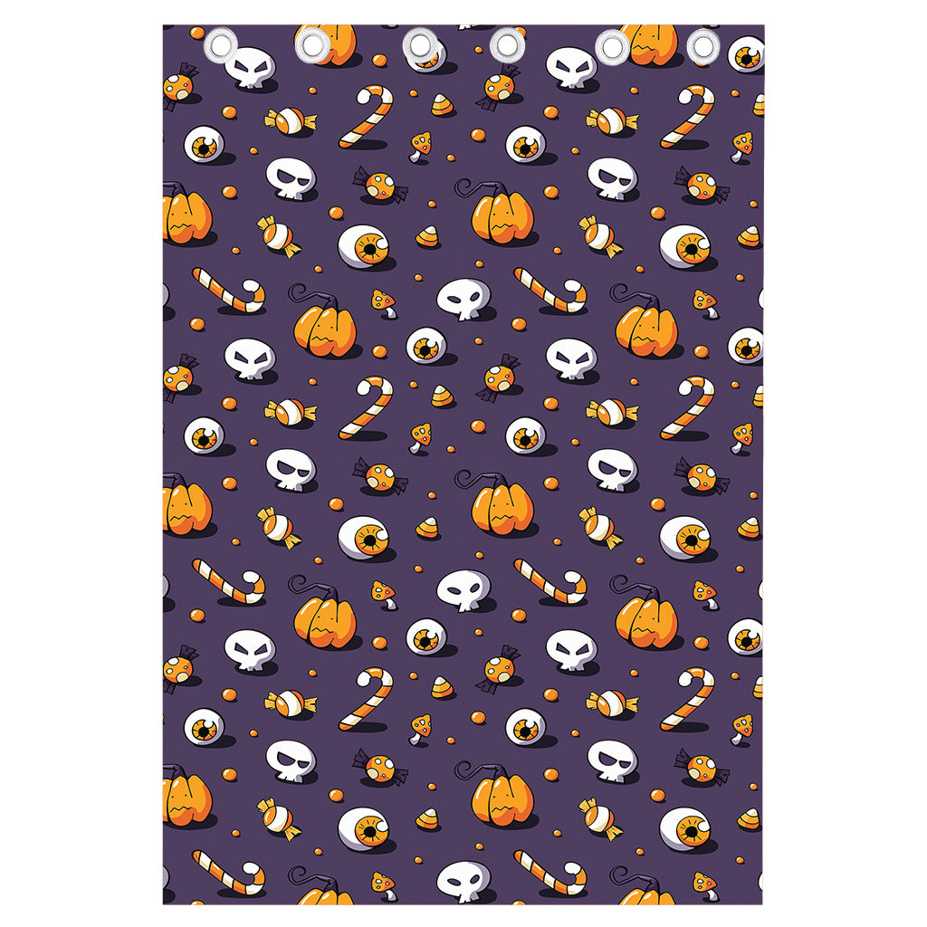 Halloween Eyeball Pattern Print Curtain