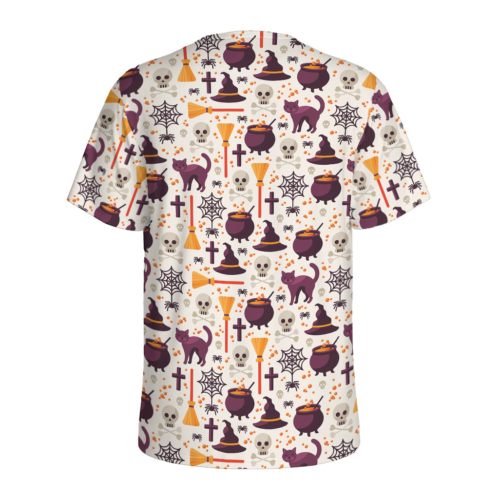 Halloween Festival Pattern Print Men's Sports T-Shirt