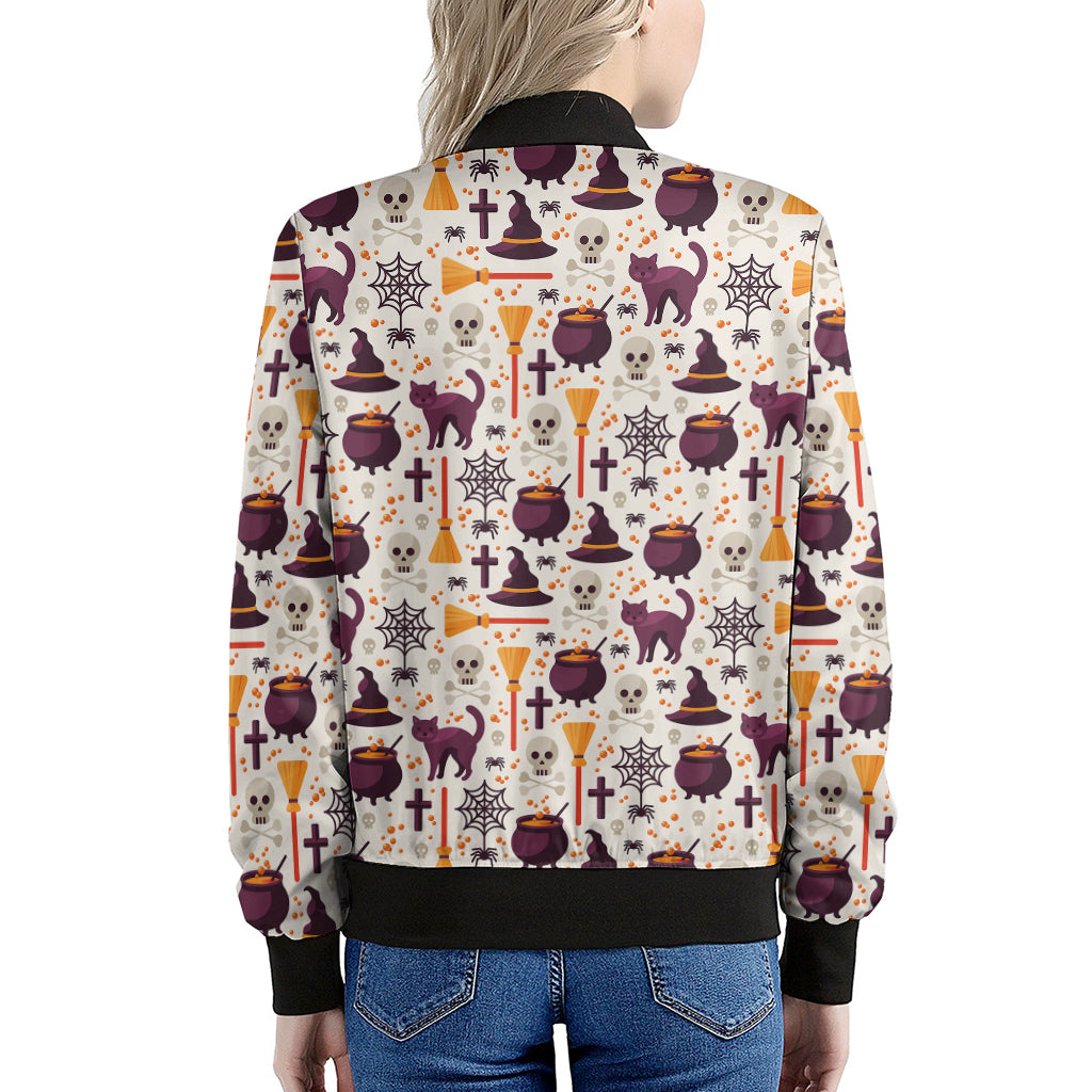 Halloween Festival Pattern Print Women's Bomber Jacket