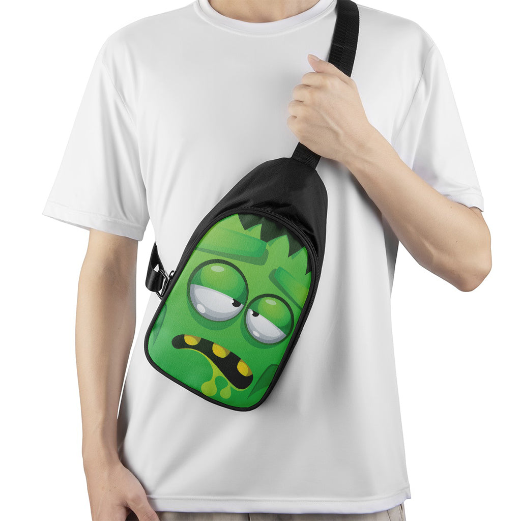 Halloween Frankenstein Face Print Chest Bag