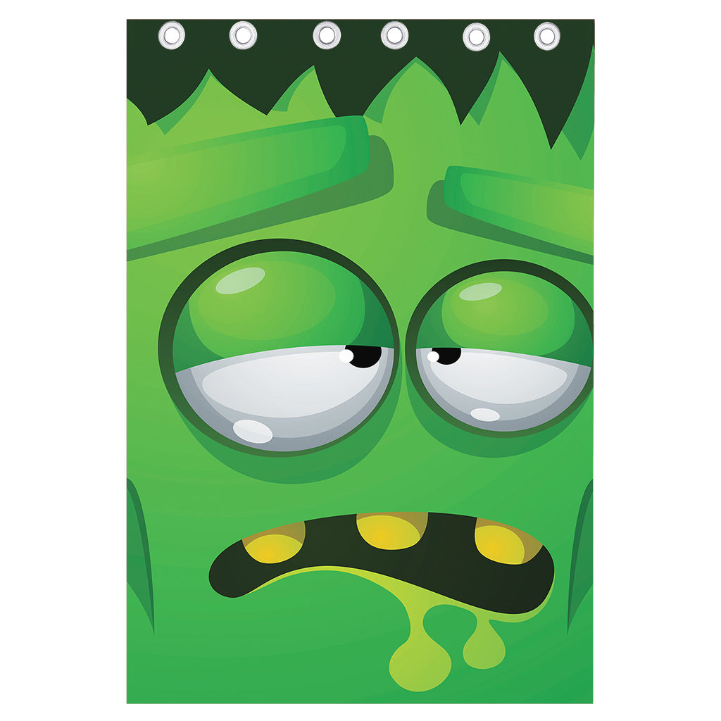 Halloween Frankenstein Face Print Curtain