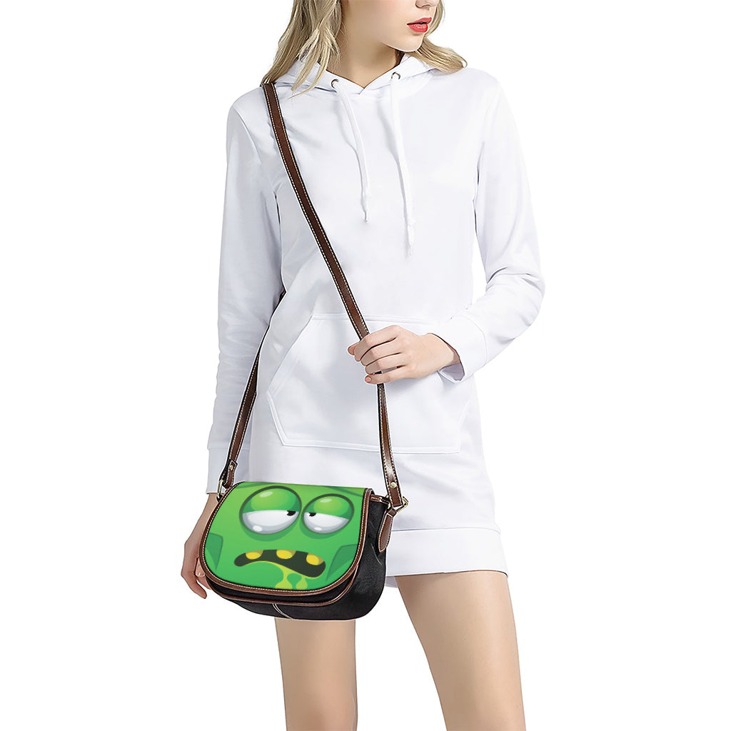 Halloween Frankenstein Face Print Saddle Bag