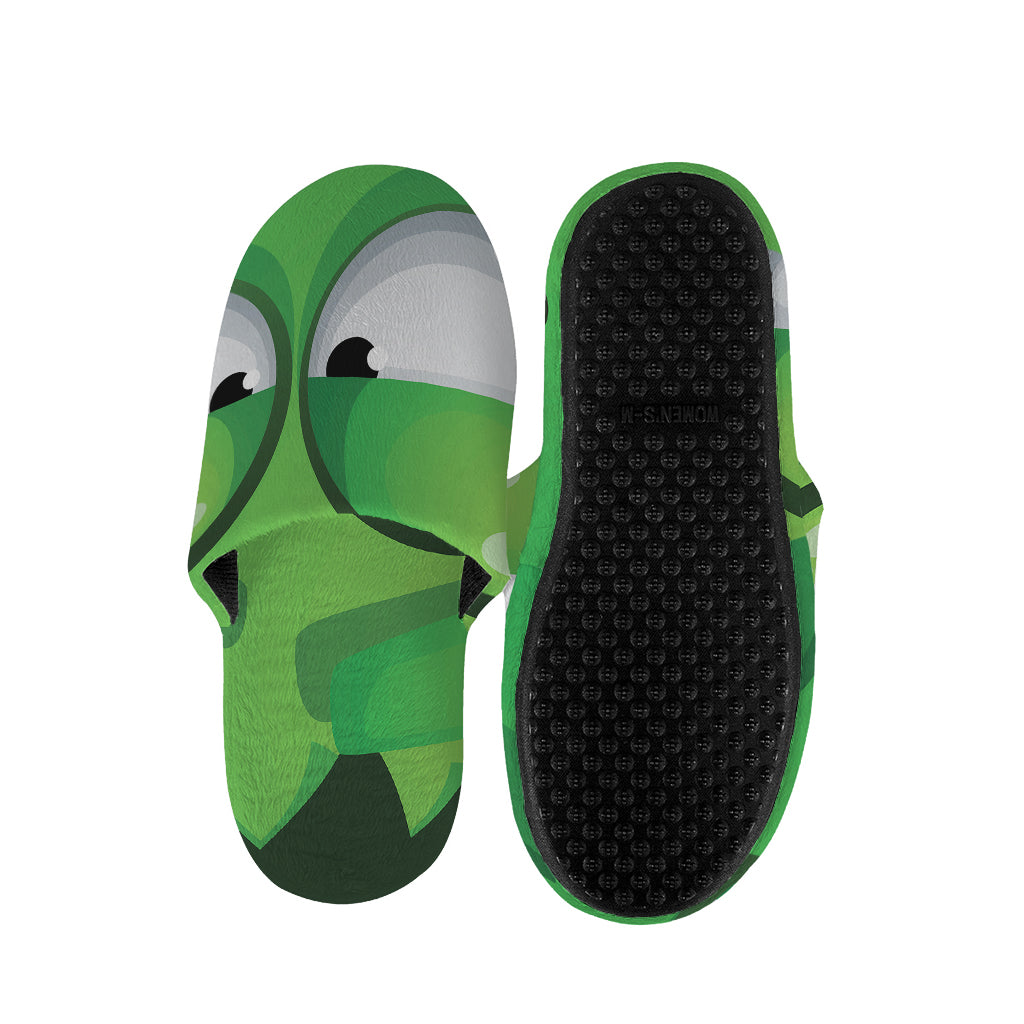 Halloween Frankenstein Face Print Slippers