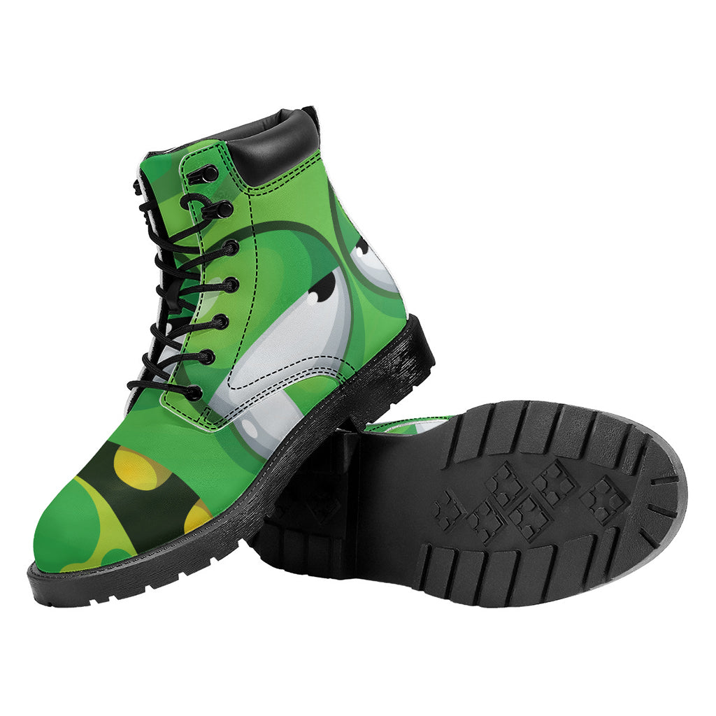 Halloween Frankenstein Face Print Work Boots