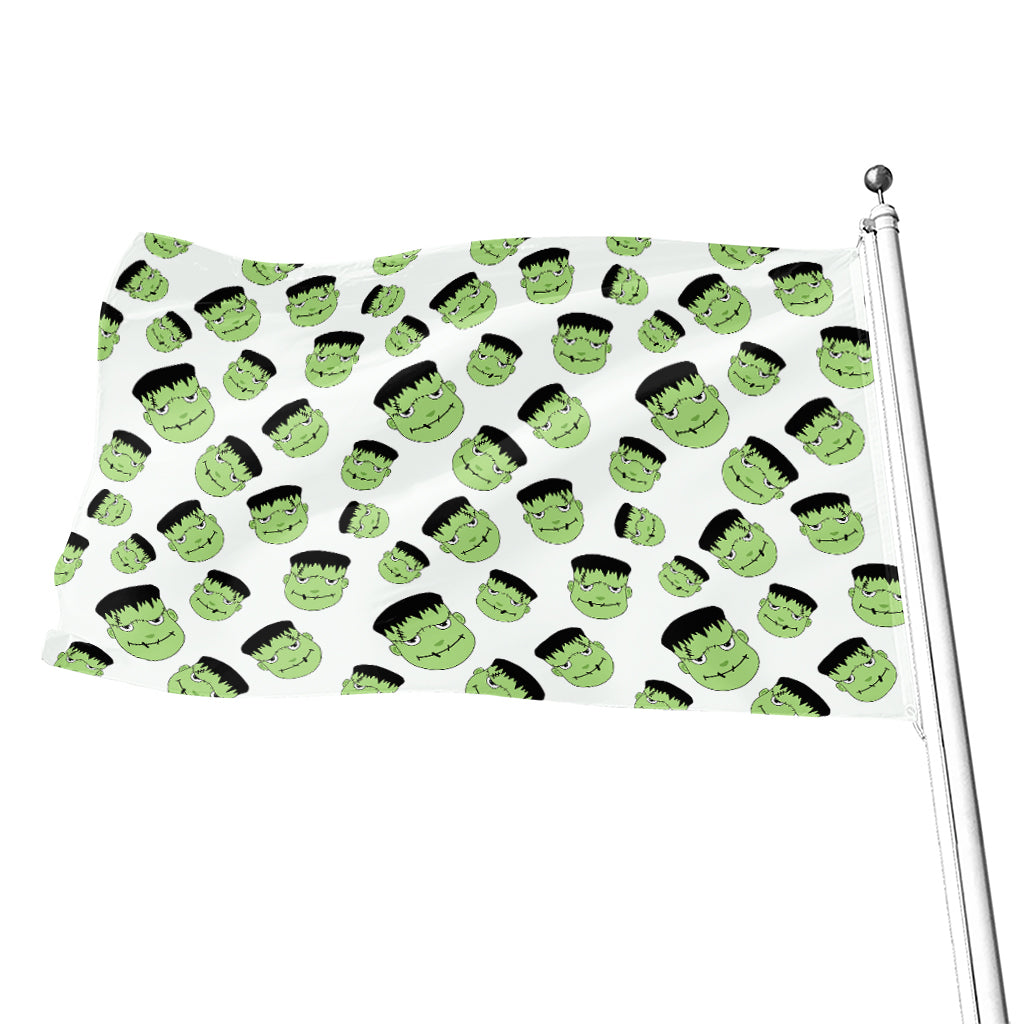 Halloween Frankenstein Pattern Print Flag