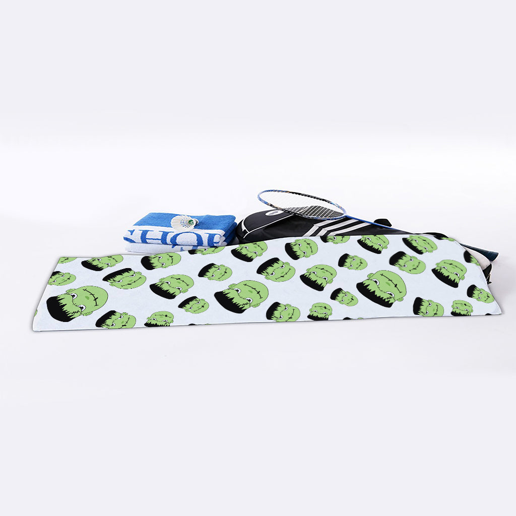 Halloween Frankenstein Pattern Print Sports Towel