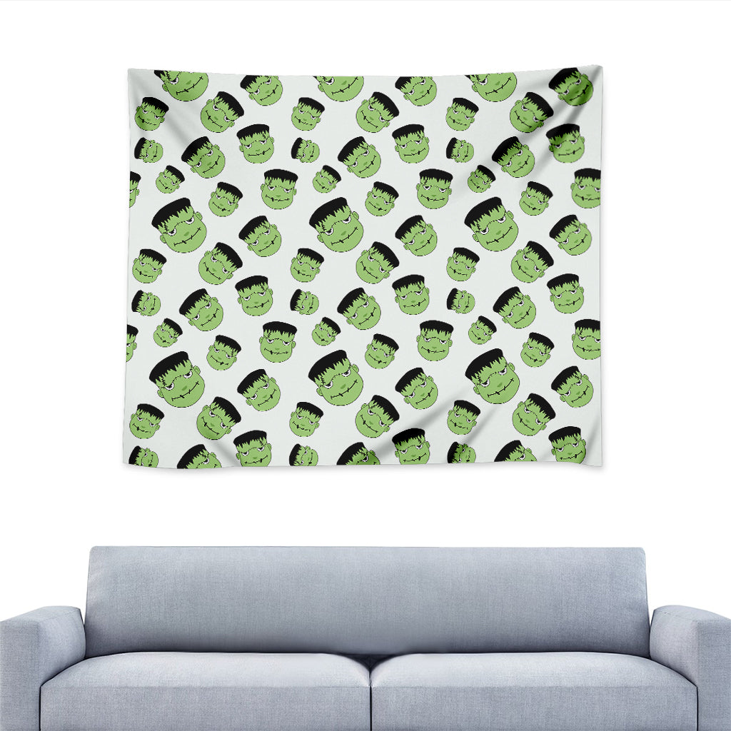 Halloween Frankenstein Pattern Print Tapestry