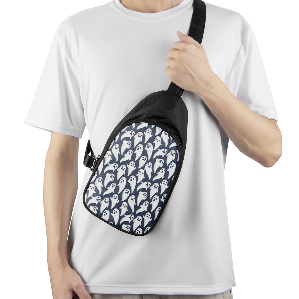 Halloween Ghost Pattern Print Chest Bag