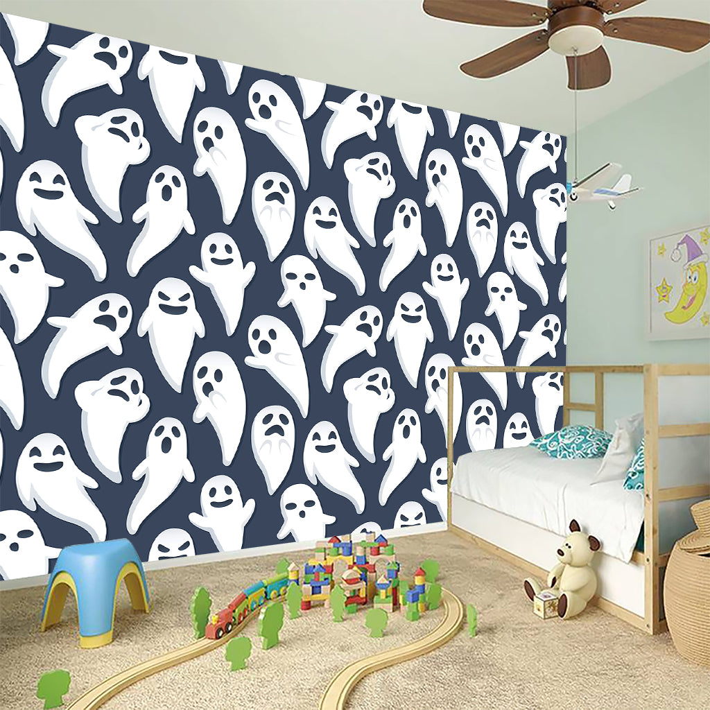 Halloween Ghost Pattern Print Wall Sticker