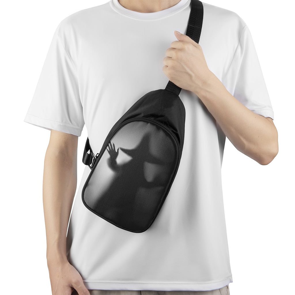 Halloween Horror Witch Print Chest Bag