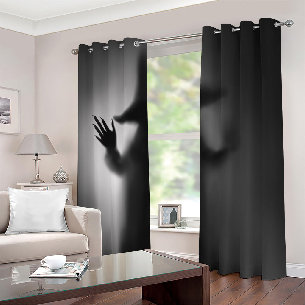 Halloween Horror Witch Print Extra Wide Grommet Curtains