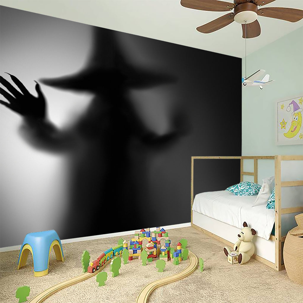 Halloween Horror Witch Print Wall Sticker