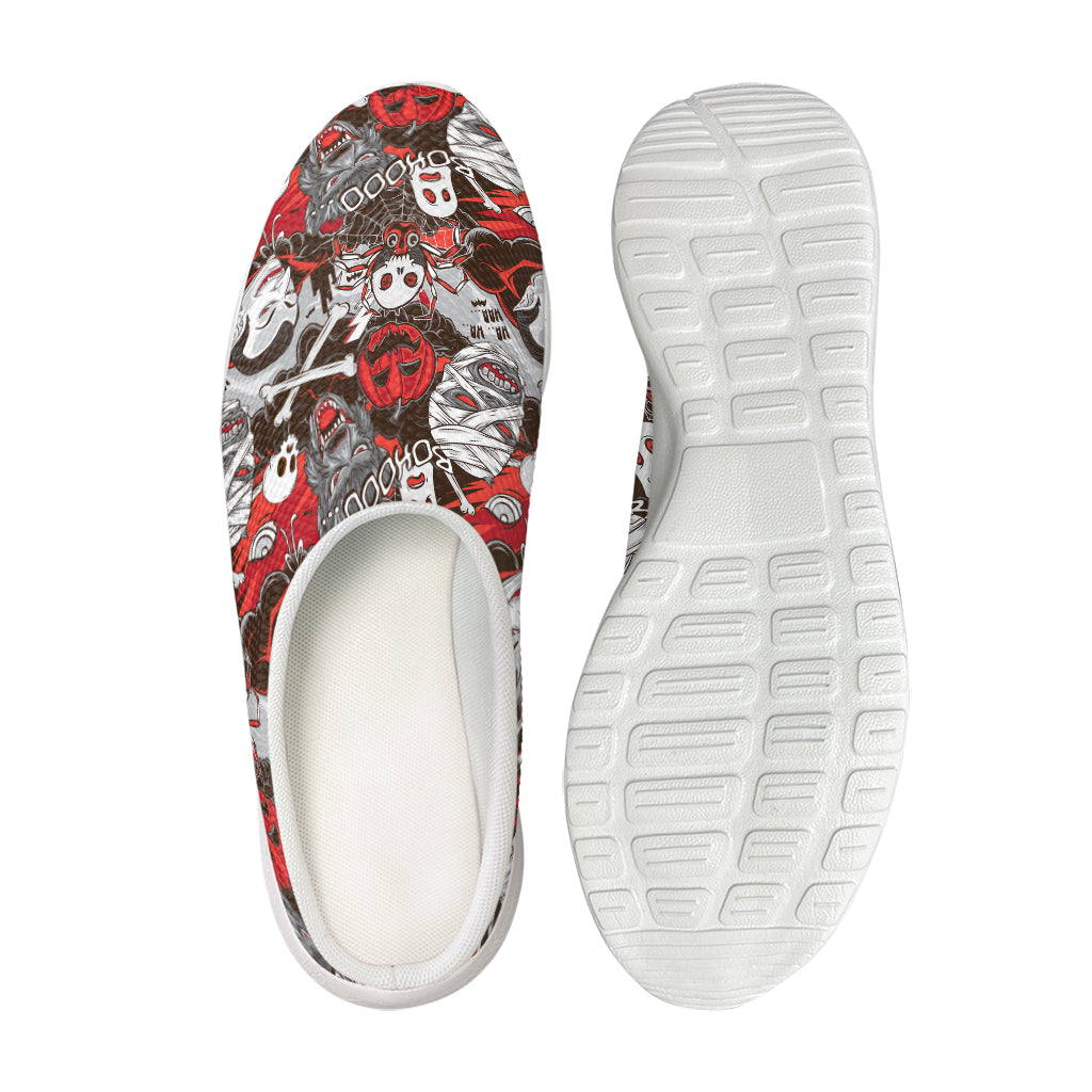 Halloween Monsters Pattern Print Mesh Casual Shoes