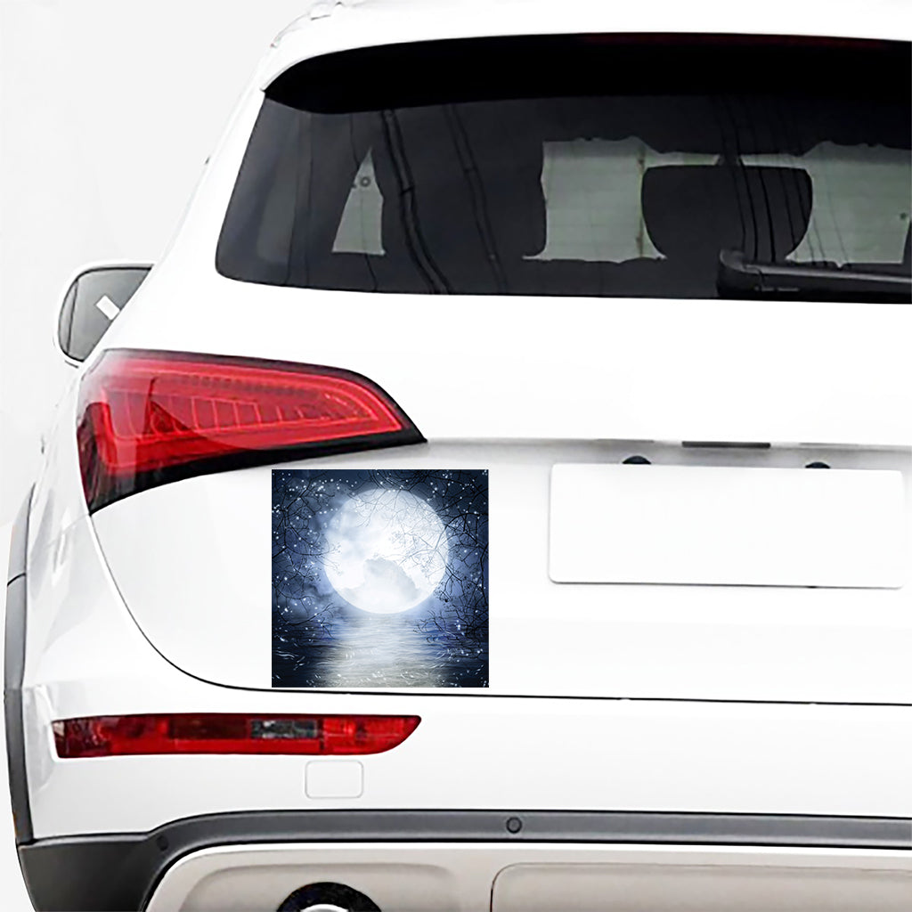 Halloween Moonlight Print Car Sticker