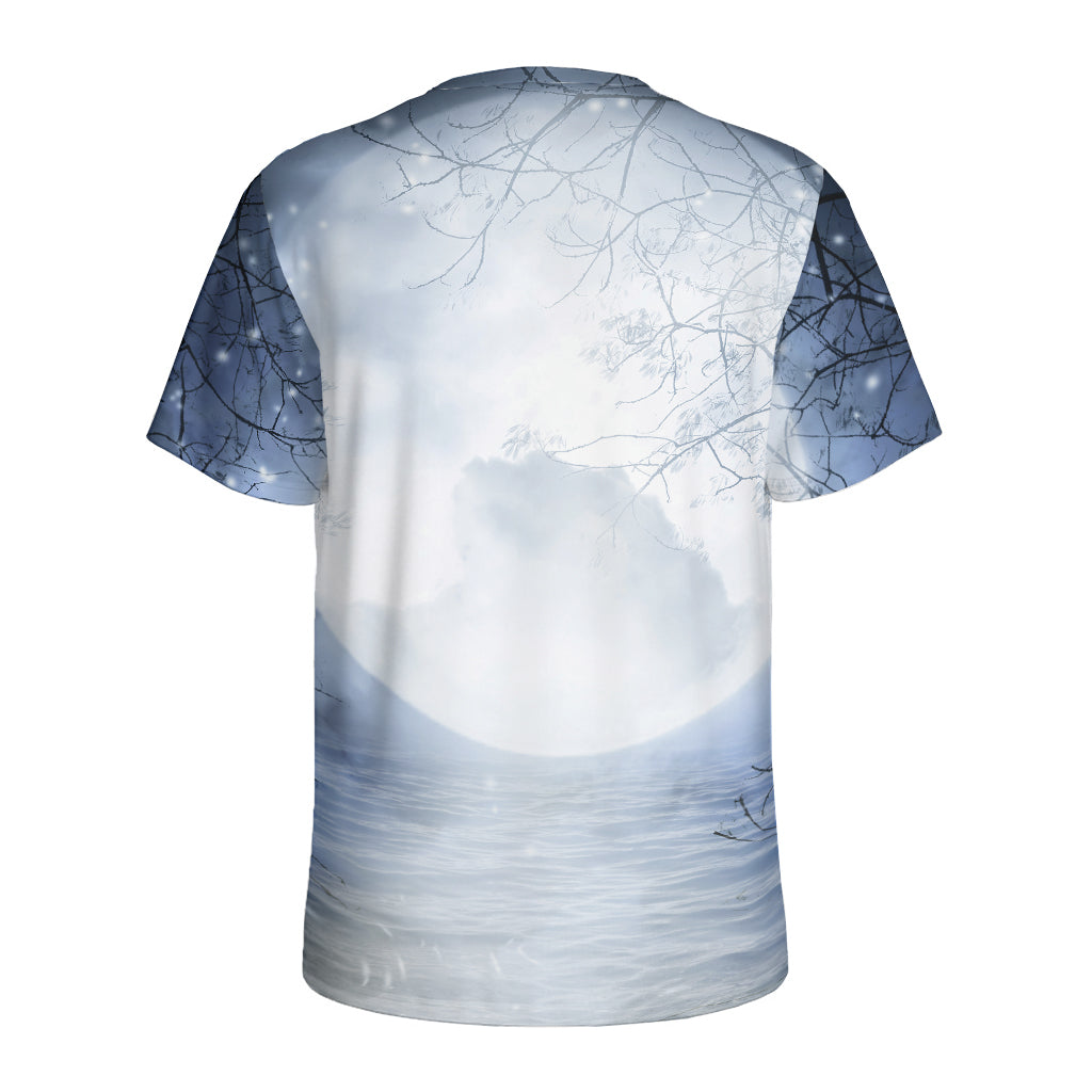 Halloween Moonlight Print Men's Sports T-Shirt