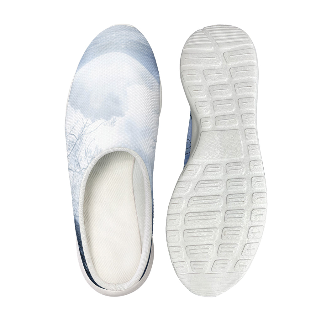 Halloween Moonlight Print Mesh Casual Shoes