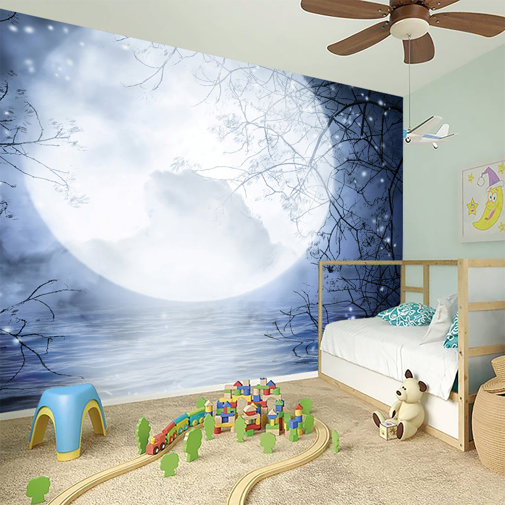 Halloween Moonlight Print Wall Sticker