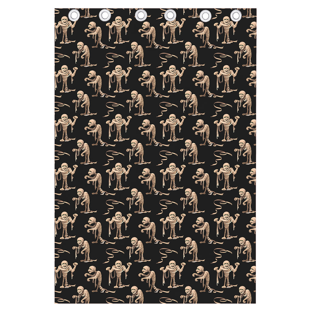 Halloween Mummy Pattern Print Curtain