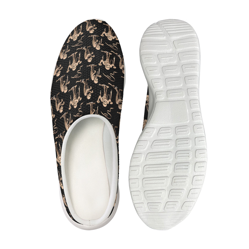 Halloween Mummy Pattern Print Mesh Casual Shoes