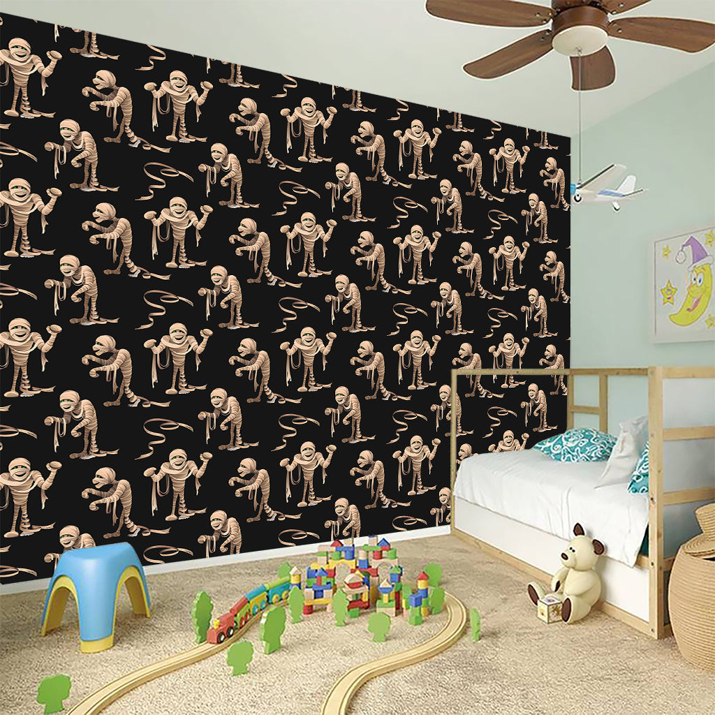Halloween Mummy Pattern Print Wall Sticker