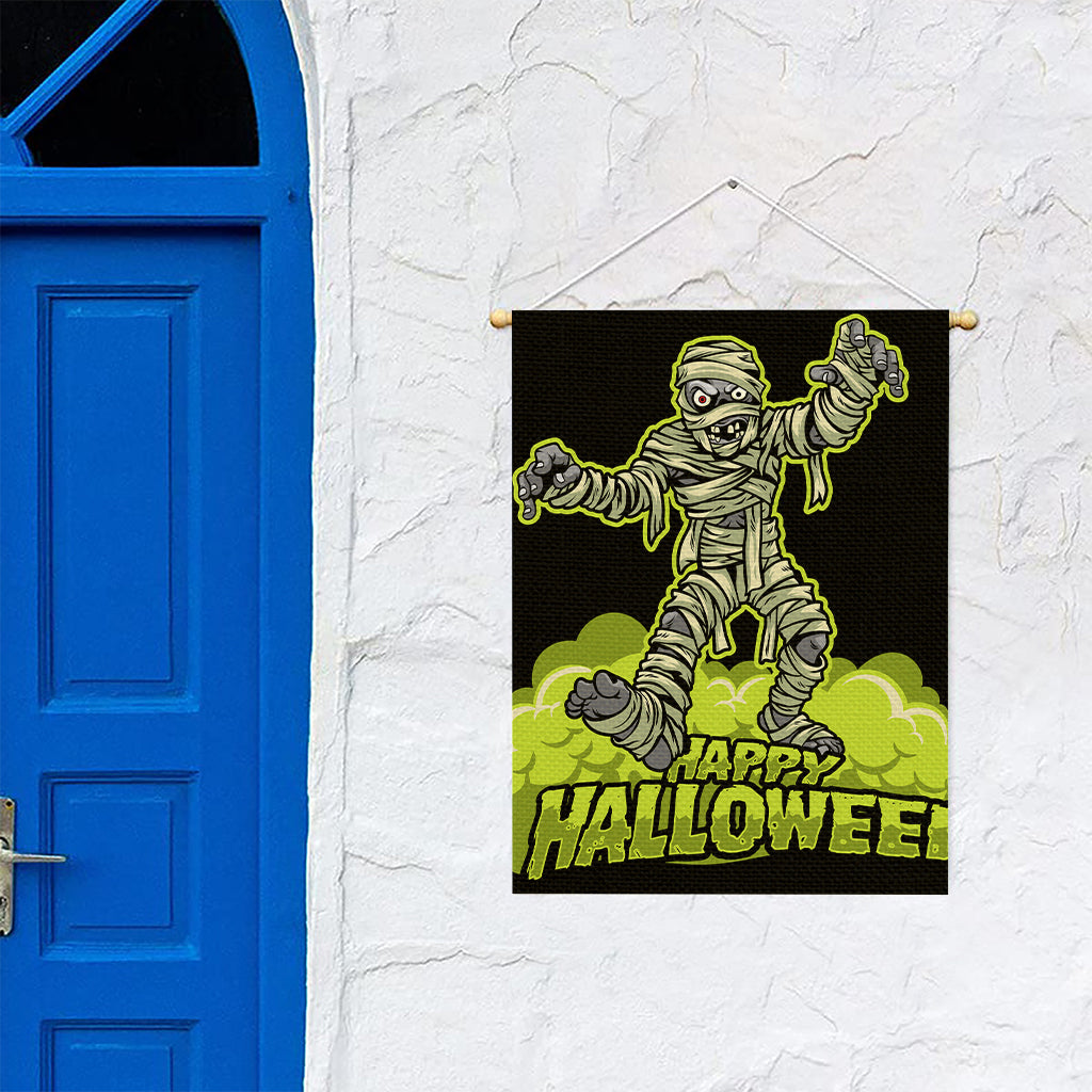 Halloween Mummy Print Garden Flag