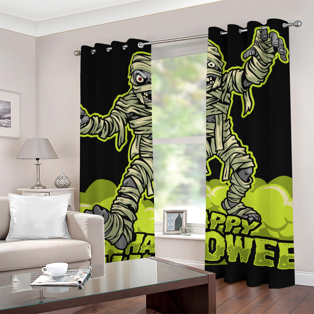 Halloween Mummy Print Grommet Curtains