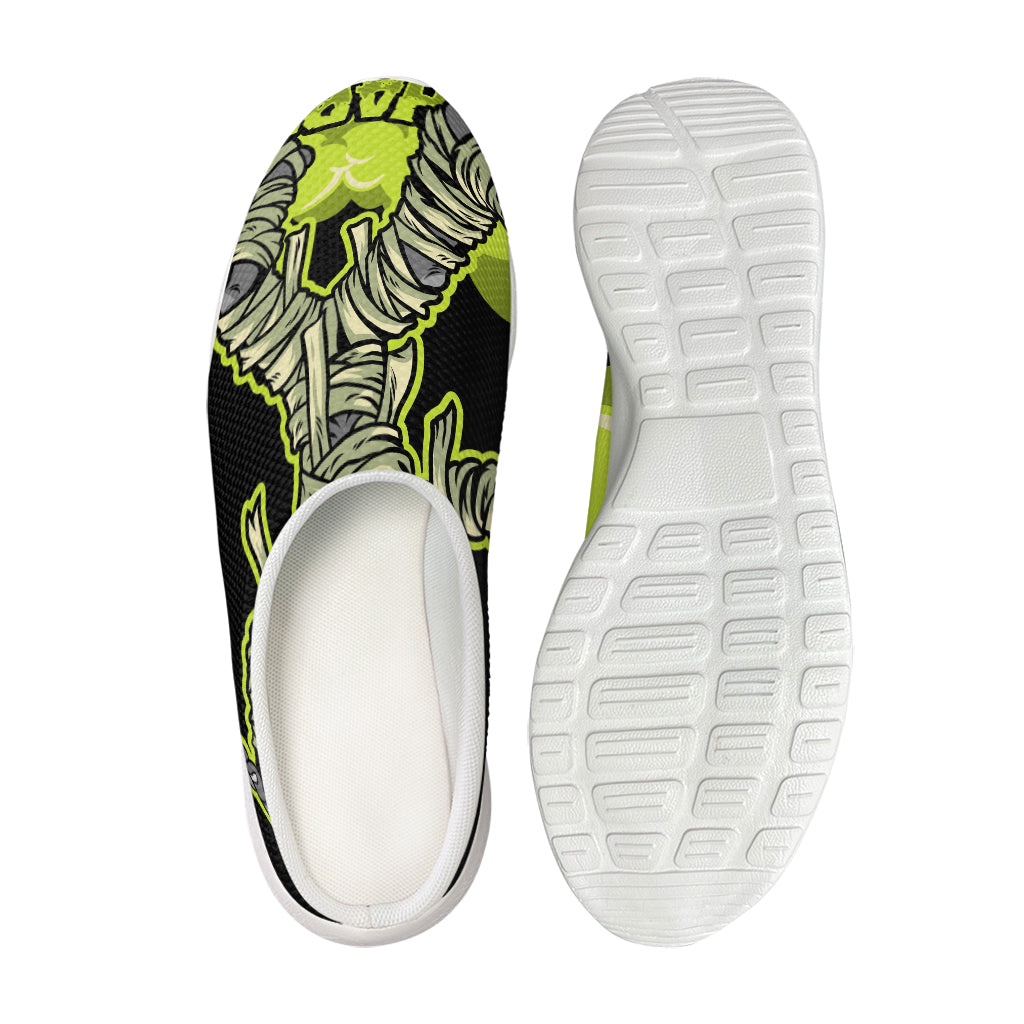 Halloween Mummy Print Mesh Casual Shoes