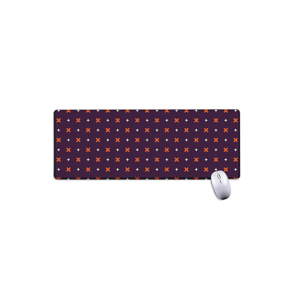 Halloween Plus And Cross Pattern Print Extended Mouse Pad