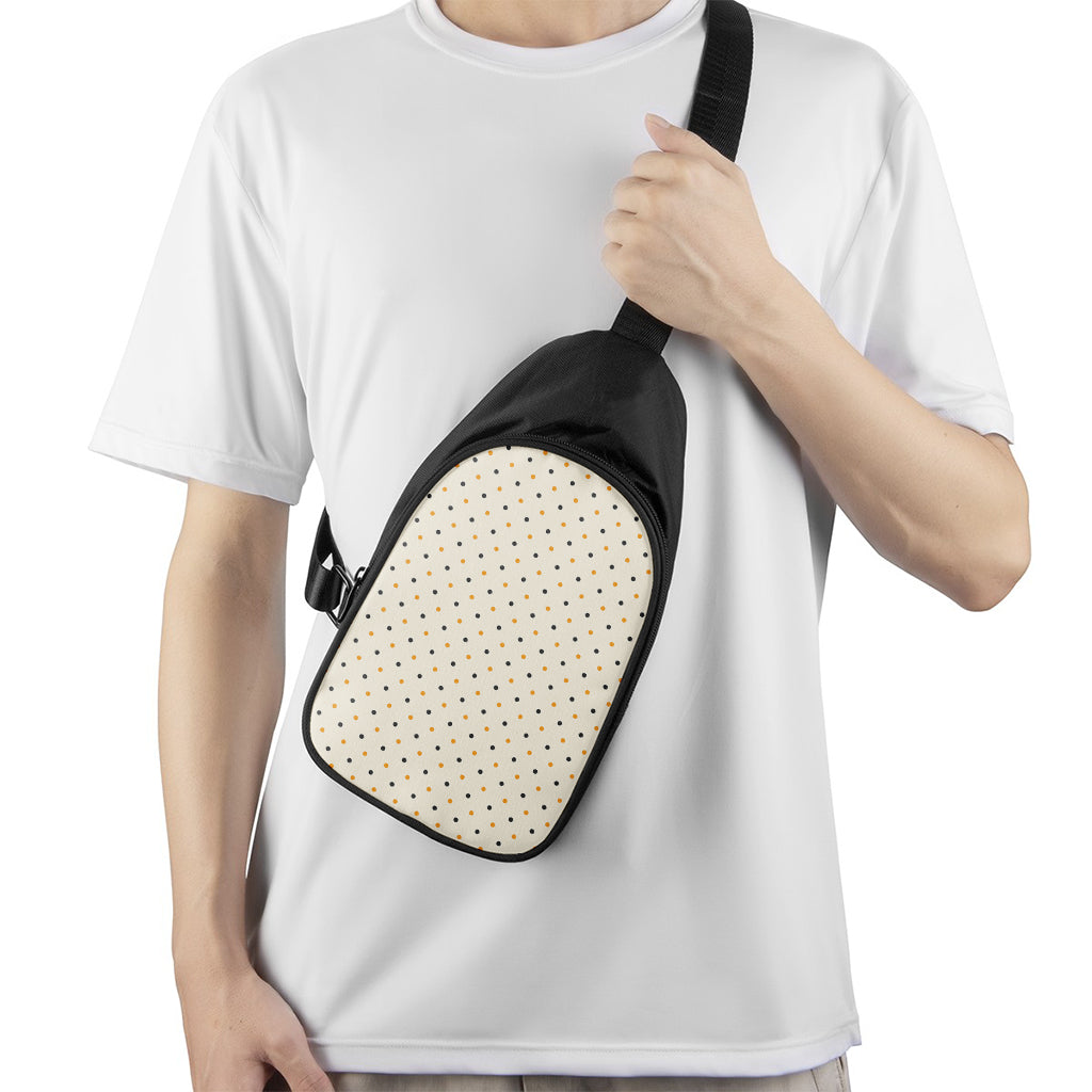 Halloween Polka Dot Pattern Print Chest Bag