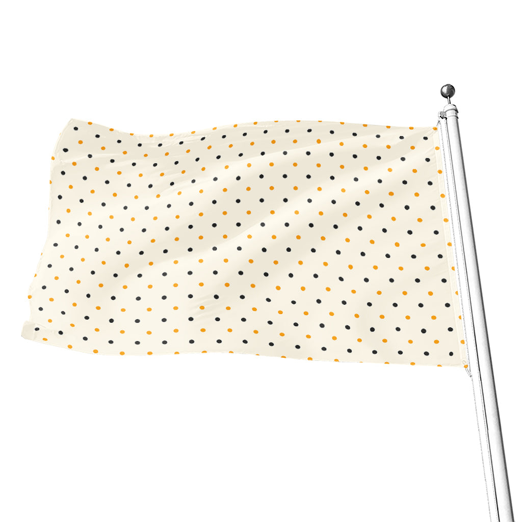 Halloween Polka Dot Pattern Print Flag