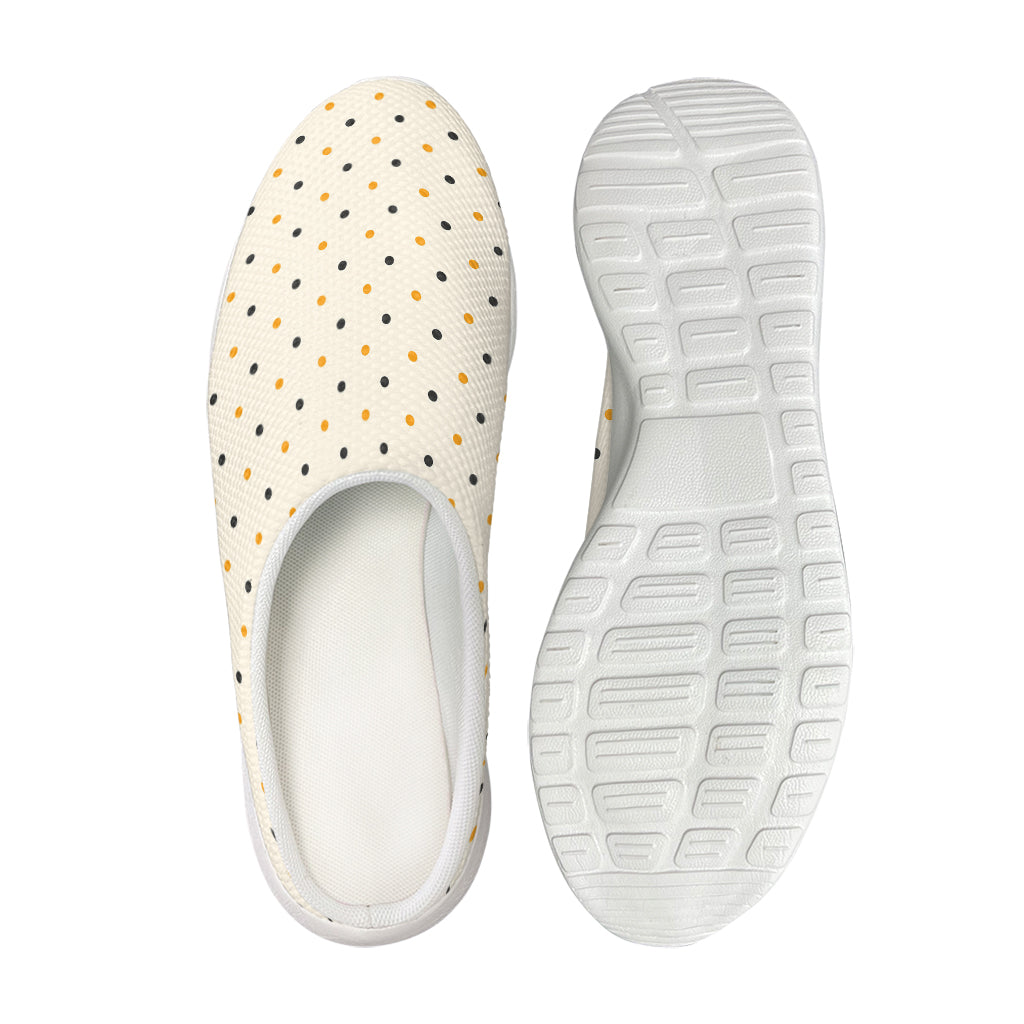 Halloween Polka Dot Pattern Print Mesh Casual Shoes