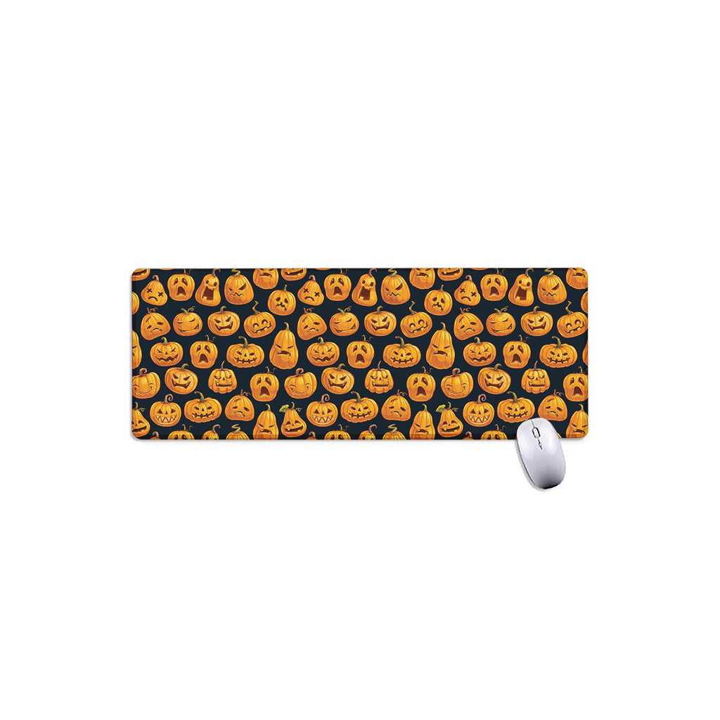 Halloween Pumpkin Jack-O'-Lantern Print Extended Mouse Pad