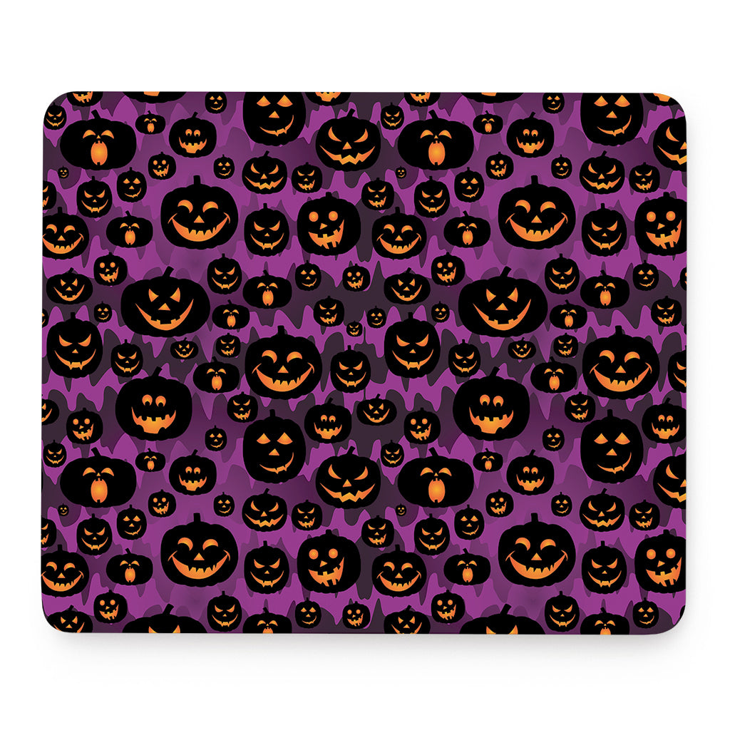Halloween Pumpkin Smiley Faces Print Mouse Pad