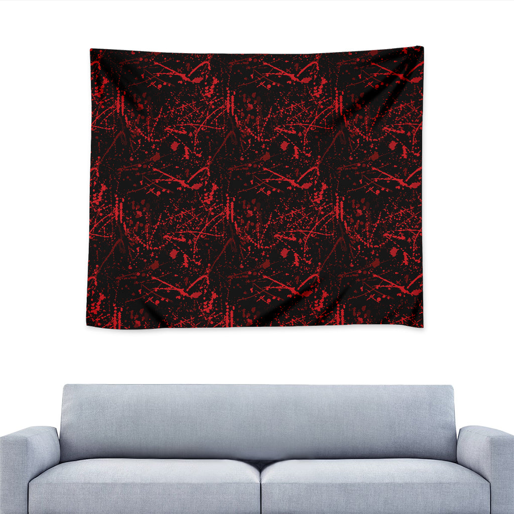 Halloween Red Blood Print Tapestry