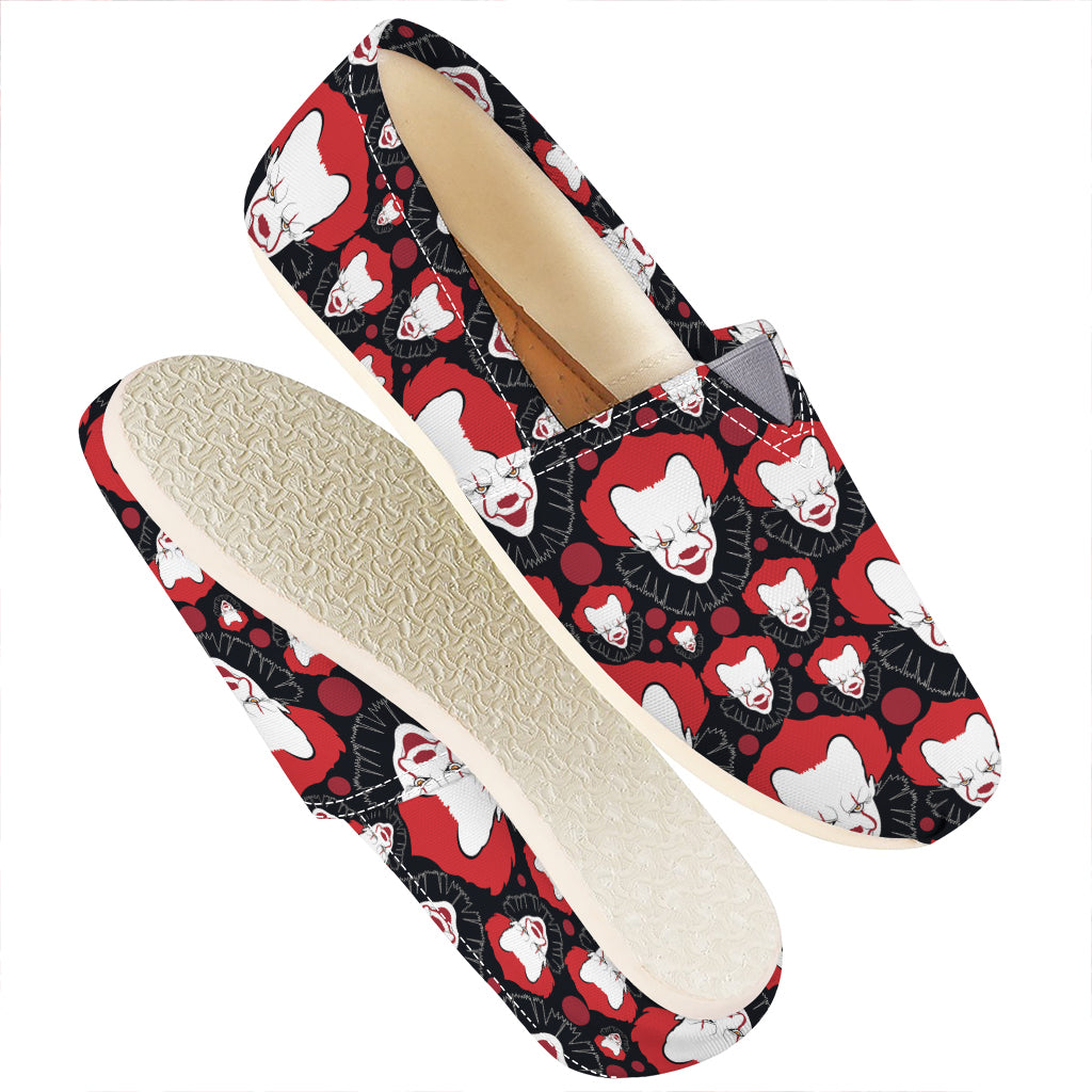 Halloween Scary Clown Pattern Print Casual Shoes