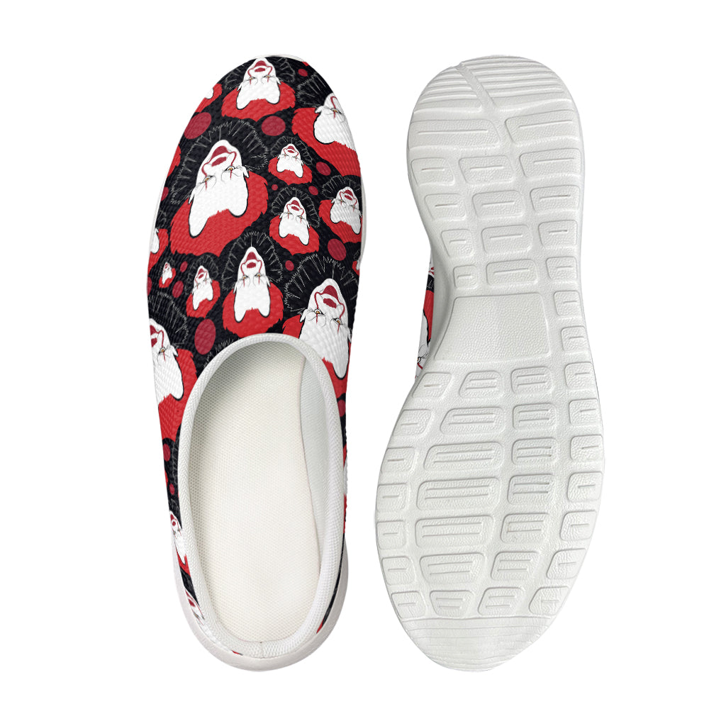 Halloween Scary Clown Pattern Print Mesh Casual Shoes