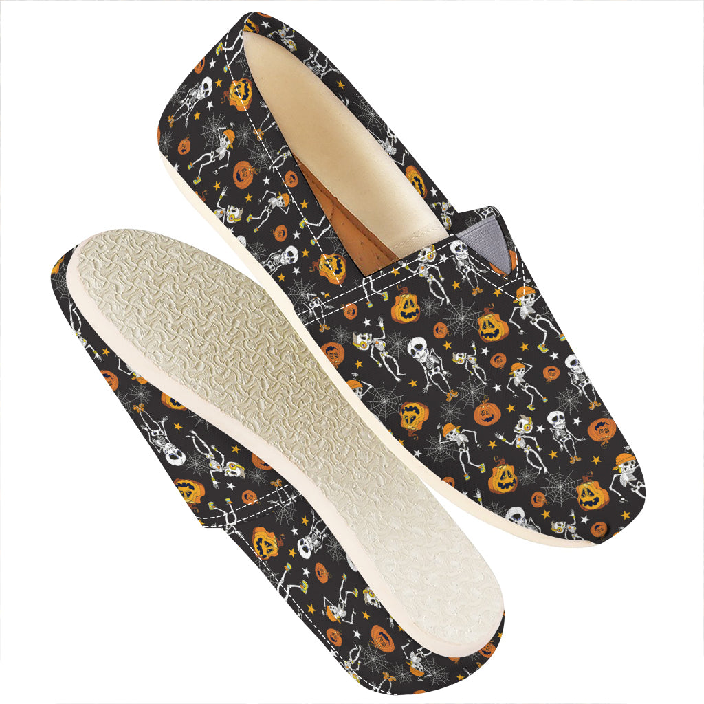 Halloween Skeleton Party Pattern Print Casual Shoes