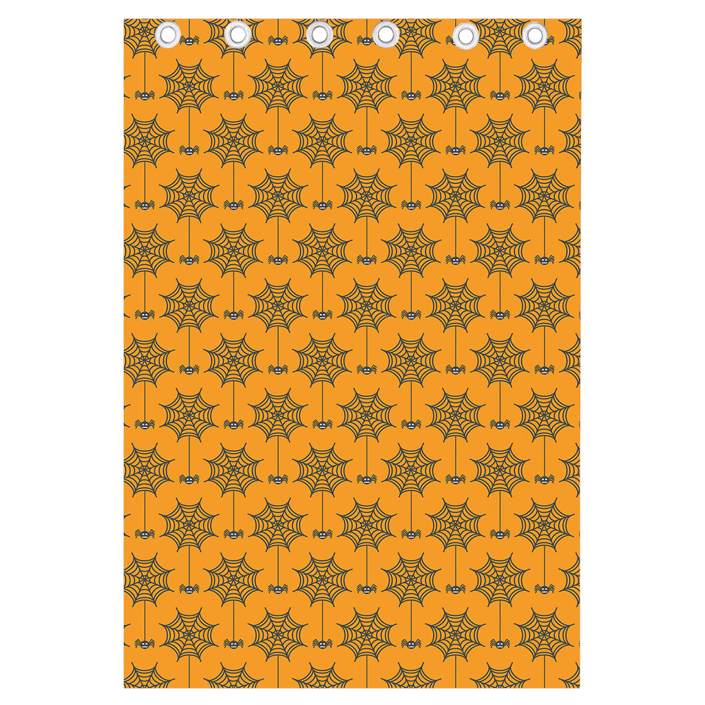Halloween Spider Web Pattern Print Curtain