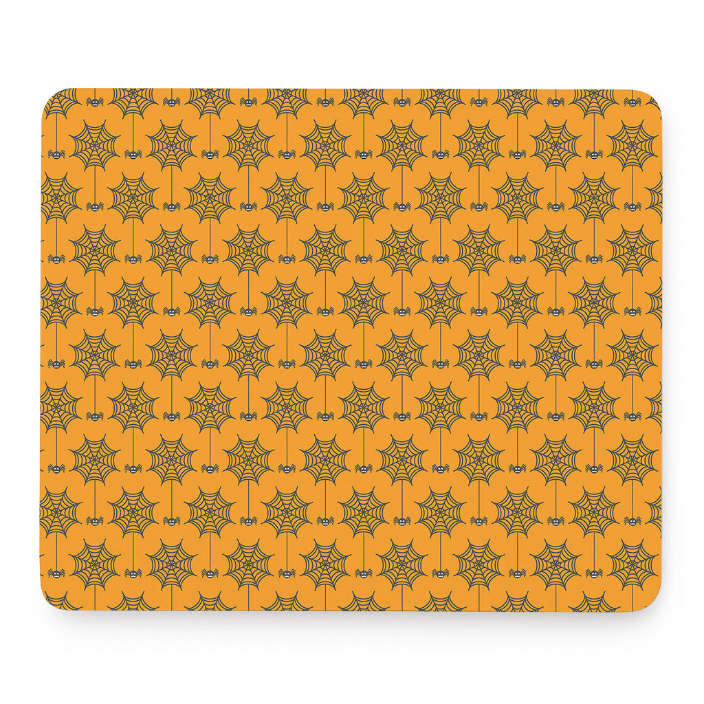 Halloween Spider Web Pattern Print Mouse Pad