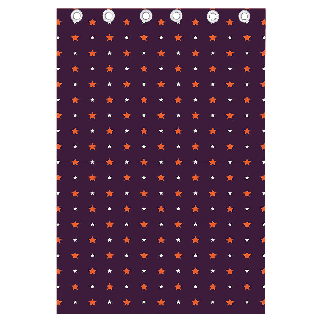 Halloween Stars Pattern Print Curtain