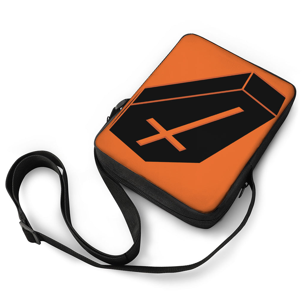 Halloween Vampire Coffin Print Rectangular Crossbody Bag