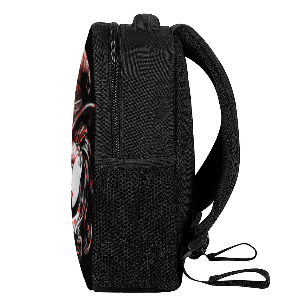 Halloween Vampire Girl Print Casual Backpack