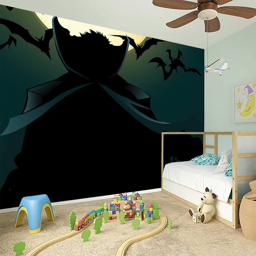 Halloween Vampire Silhouette Print Wall Sticker