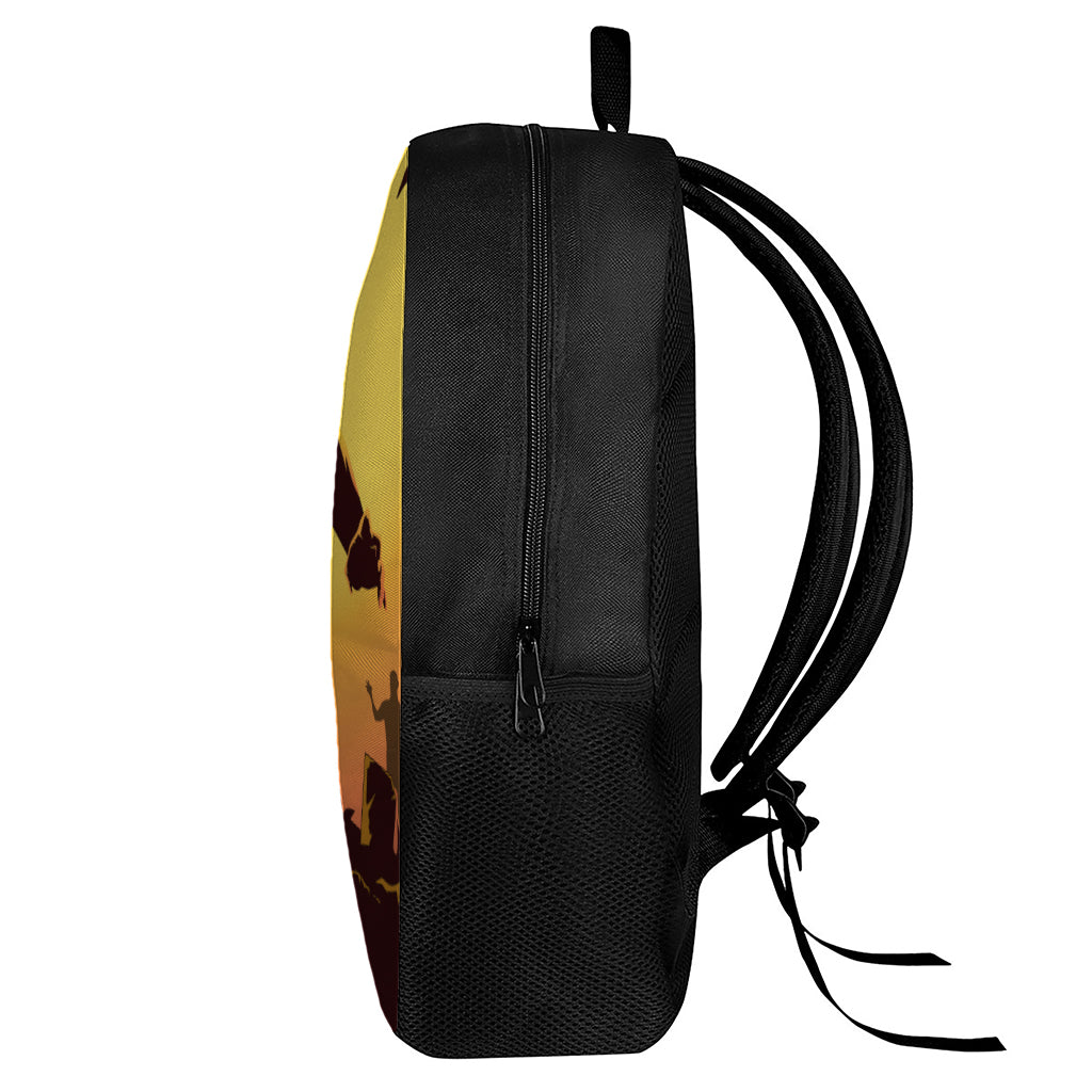 Halloween Walking Zombie Print 17 Inch Backpack