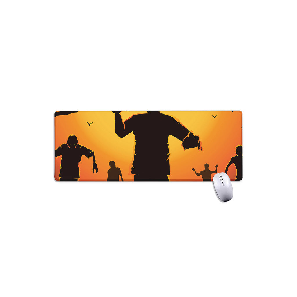 Halloween Walking Zombie Print Extended Mouse Pad