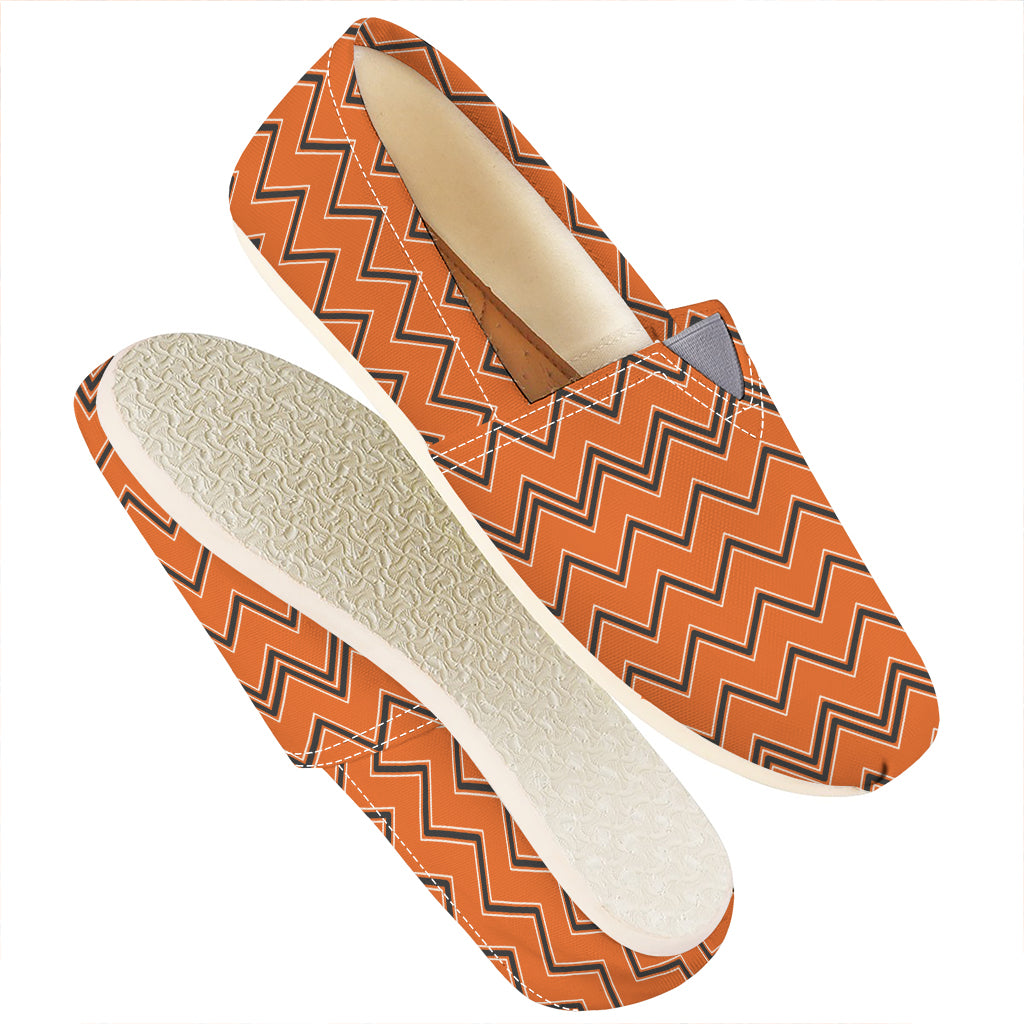Halloween Zig Zag Pattern Print Casual Shoes
