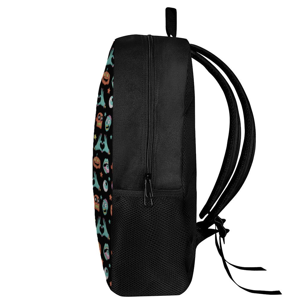 Halloween Zombie Pattern Print 17 Inch Backpack