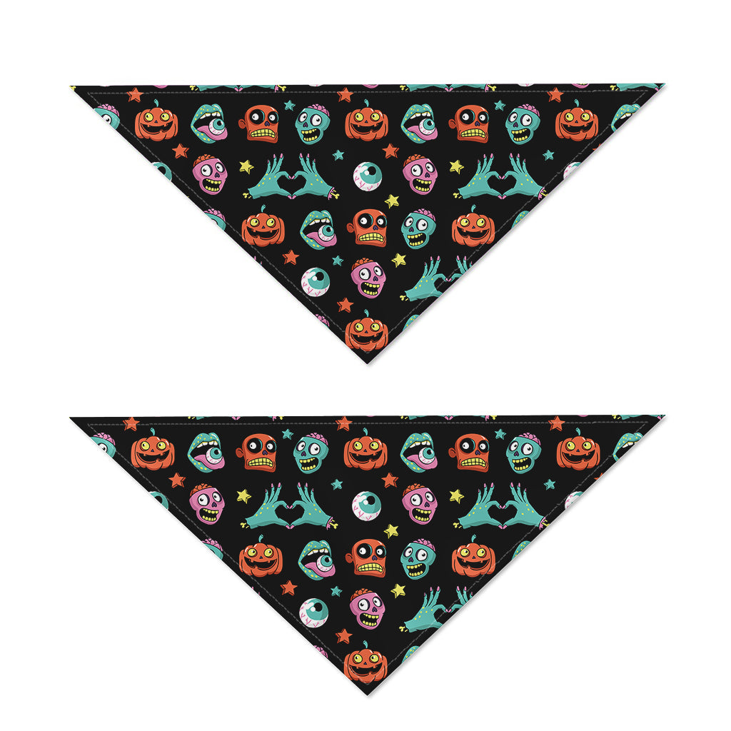 Halloween Zombie Pattern Print Dog Bandana